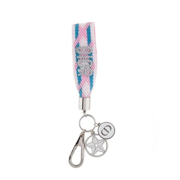 CHRISTIAN DIOR Woven Logo Keychain - Picture 1 of 8